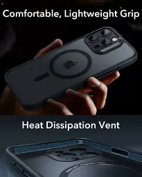 Прозорий чохол із захистом на камеру + захисне скло ESR Classic Hybrid Case (HaloLock) Set Clear для iPhone 16 Pro (1A7780204) - мініатюра 7