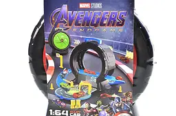 Дитячий автотрек у вигляді розкладної валізи колеса з машинками Avengers Endgame 378-B, р.14, 3х19, 9х6, 5см - мініатюра 2