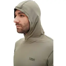 Термофутболка чоловіча Turbat Hike Lite LS Hood Mens XXL Світло-оливковий - мініатюра 4