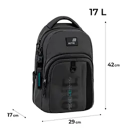 Рюкзак для старшої школи Kite Education teens 2578M Step Up Темно-сірий (K26-2578M-3) - мініатюра 3