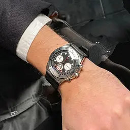 Наручний годинник чоловічий PD-1705-1 Silver-Black Pagani Design acs0031123 - мініатюра 4