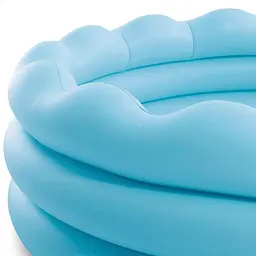 Басейн дитячий надувний круглий Intex Waves 168×46 см об'єм 575 л блакитний сімейний басейн від 3 років - мініатюра 9