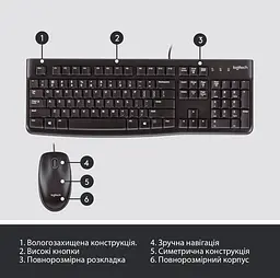 IT набір Logitech MK120, US (920-002563) (6836234) - мініатюра 3
