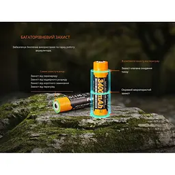 Акумулятор Fenix 18650 (3400 mAh) Type-C V3.0 - мініатюра 11