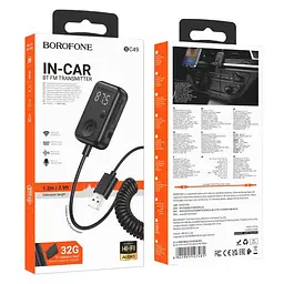 Bluetooth аудіо ресивер Borofone BC49 June (USB-A) Black - мініатюра 6
