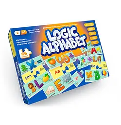 Пазли-асоціації розвиваючі Logic Alphabet Danko Toys Різнокольоровий shop (2000999643866)