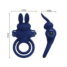 Ерекційне кільце з вібрацією PRETTY LOVE Powerful ring, 10 vibration functions PRETTY LOVE BI-210206-3 100226 - мініатюра 8