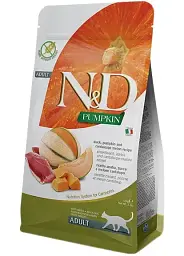 Сухий беззерновий корм для дорослих кішок Farmina N&D Pumpkin Duck & Cantaloupe Melon з качкою та гарбузом 300 г
