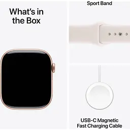 Смарт-годинник Apple Watch Series 11 GPS 42mm Rose Gold Aluminum Case with Light Blush Sport Band S/M (MEU04) [145297] - мініатюра 4