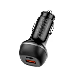 Зарядний пристрій ColorWay USB-C PD65W + USB QC3.0 car adapter (CW-CHA068PD-BK) - мініатюра 5