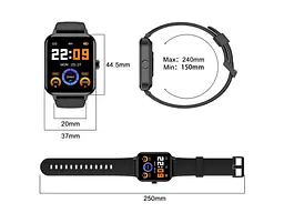 Смарт-годинник Blackview R30 Black (6931548315063) - мініатюра 8