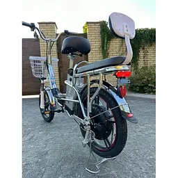 Електровелосипед Green Giant U15 двомісний 600W 48V 15Ah + PASS-система сірий - мініатюра 3