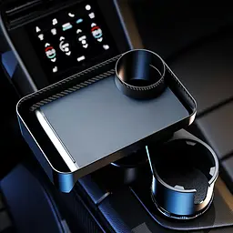 Підстаканник Автомобільний Підставка Для Напоїв Столик Чорний (SP-2066) - мініатюра 5