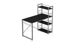Письмовий стіл Ferrum-decor Серії Конект з етажеркою 75x120x60 сірий ДСП Сосна Кембра 16мм (FRD-104235) - мініатюра 6