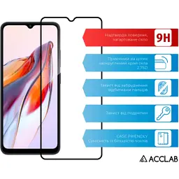 Скло захисне ACCLAB Full Glue Xiaomi Redmi 12C (1283126573743) - мініатюра 3