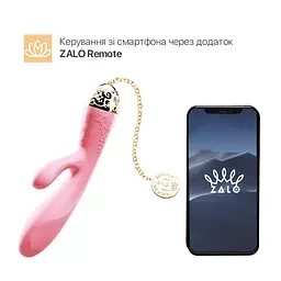 Смартвібратор-кролик Zalo - Rosalie Rouge Pink - мініатюра 2
