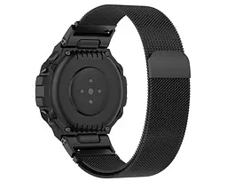 Міланський сітчастий ремінець Primo для годинника Xiaomi Amazfit T-Rex (A1918)/T-Rex Pro (A2013) Black - мініатюра 4