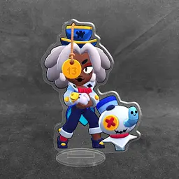 Акрилова колекційна фігурка Brawl Stars Джуджу у скіні «Невезуча» 10 см