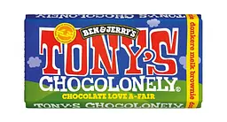 Шоколад темний Tony's Chocolonely Ben & Jerry's Brownie Брауні 42% Какао 180 г