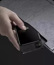 УМБ магнітна Mag Save з бездротовою зарядкою 10000 mAh 20 Вт для iPhone Сірий (Q920WPlus) Power - мініатюра 10