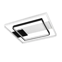 Люстра стельова LED Levistella 7871022, 64W, біло-чорна, з пультом, сучасний стиль для дому - мініатюра 3