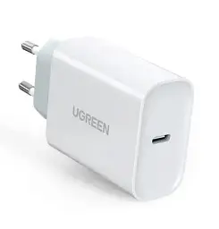 Зарядний пристрій Ugreen CD137 Type-C PD 20 W Charger білий - мініатюра 2