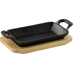 Чавунна мініформа з сервер. дошкою MasterPro Foodies сook&share, 17х10 см (BGMP-3807-4)