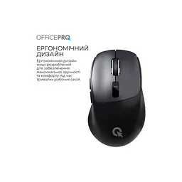 Мишка OfficePro M398B Wireless/Bluetooth Black (M398B) - мініатюра 6