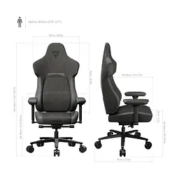 Крісло ігрове TX3 Core Loft Black (TEGC-2056101.11) - мініатюра 2