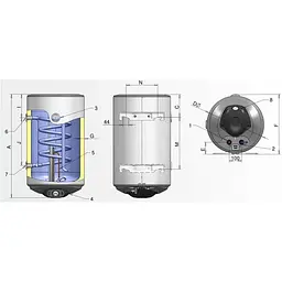 Бойлер Eldom Green Line Eureka 150 [WV15046SLD] [139839] - мініатюра 7