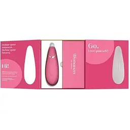 Вакуумний кліторальний стимулятор Womanizer Premium 2 Raspberry - мініатюра 7