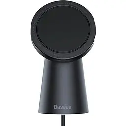 Зарядний пристрій Qi BASEUS Simple Magnetic Stand Wireless Charger 15W Max (CCJJ000001) чорний
