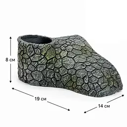 Декорація Hobby Cracked Rock Cave 2 19x14x8 см для акваріума і тераріуму (41793)