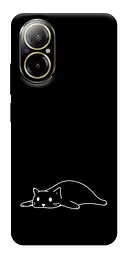 TPU чехол Demsky Lazy cat для Realme C67 4G