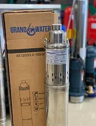 Насос глибинний шнековий GrandWater 4S QGD 1.2-100-0.75 кВт H110м 30412 - мініатюра 4