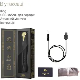 Смарт-вібратор-пульсатор Zalo King Obsidian Black кристал Swarovski - мініатюра 8