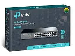 Комутатор TL-SG1024D, 24x100/1000 Mb/s, некерований, TP-Link teh0028255 - мініатюра 4