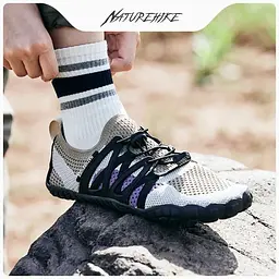 Швидковисихаючі сітчасті черевики Naturehike CYY2321IA010, розмір 43-44, чорні - мініатюра 6