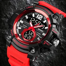 Наручний годинник чоловічий Skmei 1725 Red, 1725RD (18429) - мініатюра 2