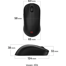 Миша Zowie U2 Wireless Black (9H.N4KBE.A2E) [120927] - мініатюра 8