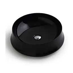 Умивальник Simas Sharp 50 см круглий Black Glossy Чорний SH01Nero