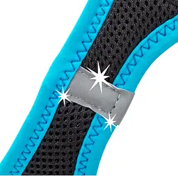 Шлея для собак Ferplast Kaori P M чорно-блакитна A: 32-34 см B: 44-48 см 75469052 - мініатюра 3