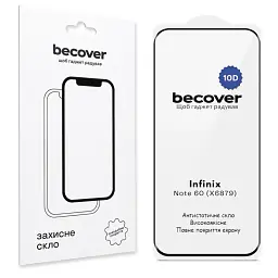 Скло захисне BeCover 10D Infinix Note 60 (X6879) Black (716095)