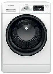 Пральна машина Whirlpool фронтальна, 10кг, 1400, A+++, 60см, дисплей, пара, інвертор, люк чорний, білий (FFB10469BVUA)