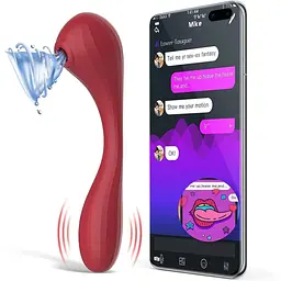 Вакуумний стимулятор Magic Motion Bobi Red - мініатюра 9