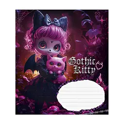 Зошит Школярик Gothic cats 18 аркушів клітинка (018-3531K), в асортименті