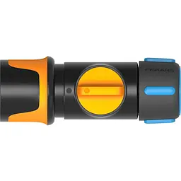 Конектор для шланга Fiskars з механізмом ВКЛ/ВИМК 13-15мм (1/2-5/8") (1027086)