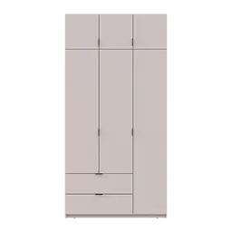 Розпашна Шафа для одягу Doros Лукас Кашемір 3ДСП 120х50х240 (80737798) - мініатюра 3