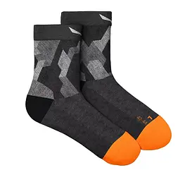 Термошкарпетки Salewa Pedroc Camo Merino Quarter Socks Men 42-44 Чорний-Сірий