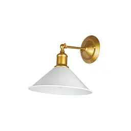 Бра настінне E27 Levistella 752W839F-1 GD+WH, 260мм, білий і золотий, метал, лофт стиль